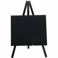 Securit lille staffeli i sort tr&aelig; med kridttavle