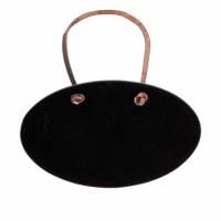 Securit oval kridttavle med l&aelig;derstrop 6 stk