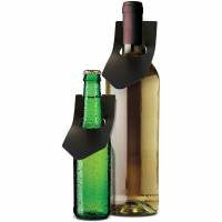 Securit flaskehals-skilt sort 10stk