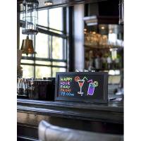 Securit Woody chalkboard 40x20x1cm sort