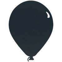 Securit chalkboard silhouette ballon i sort