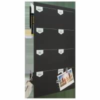 Securit chalkboard ugekalender 53x30x1,5cm sort
