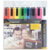 Securit kridtmarker 2-6mm 8 farver
