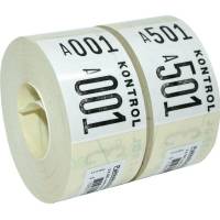 Ferco pakkekontrol 2delt 40x57mm hvid 500 numre