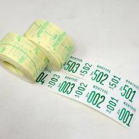 Ferco pakkekontrol 2delt 40x57mm gr&oslash;n 500 numre