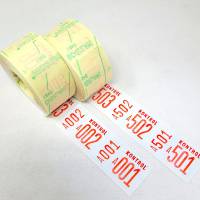 Ferco pakkekontrol 2delt 40x57mm r&oslash;d 500 numre