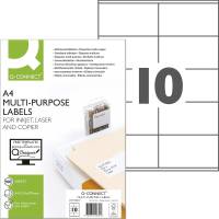 Q-connect multietiketter A4 57x105mm hvid