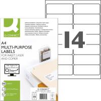 Q-connect multietiketter A4 38,1x99mm hvid