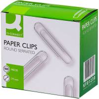 Papirclips Q-Connect 77 mm pk/100 stk