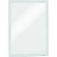 Durable Duraframe A4 selvkl&aelig;bende magnetramme hvid 2stk