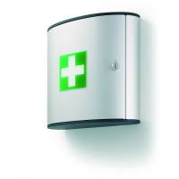 Durable f&oslash;rstehj&aelig;lpsskab First Aid Box M s&oslash;lv