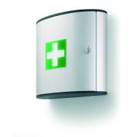 Durable f&oslash;rstehj&aelig;lpsskab First Aid Box M s&oslash;lv