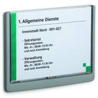 Durable Click Sign A5 d&oslash;rskilt 210x149mm grafit