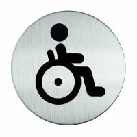 Durable handicaptoilet piktogram &Oslash;83mm