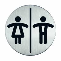 Durable dame/herretoilet piktogram &Oslash;83mm