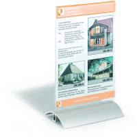 Durable Presenter A5 brochureholder s&oslash;lv/klar