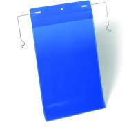 Durable lagerlomme m/wirebeslag A4 h&oslash;jformat bl&aring;