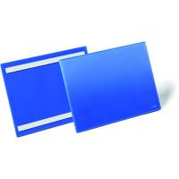 Durable lagerlomme m/selvkl&aelig;b A4 tv&aelig;rformat bl&aring;