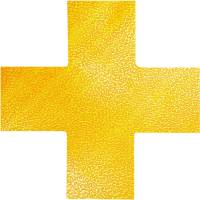 Durable gulvmarkering kryds signalgul 10stk