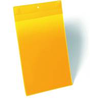 Durable lagerlomme m/st&aelig;rk magnet A4 h&oslash;jformat gul