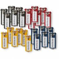 Durable KEY CLIP n&oslash;gleringe assorterede farver 24 stk