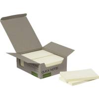 Q-connect Recycled 76 x 127 mm notes i gul