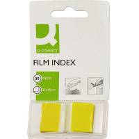 Q-connect 25 x 45 mm indexfaner i gul