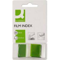 Q-connect 25 x 45 mm indexfaner i gr&oslash;n