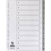 Q-connect register A4 med 10 tabs gr&aring;