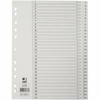Q-connect register i A4 1-31 i karton i farven hvid