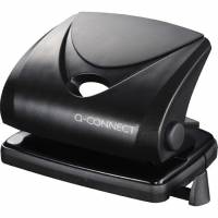 Q-connect hulapparat med 2 huller i sort