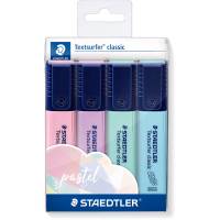 Staedtler 364 tekstmarkere s&aelig;t 4 pastelfarver