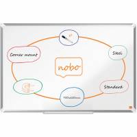 Nobo Premium Plus st&aring;l whiteboard 90x60cm hvid