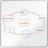 Nobo Premium Plus st&aring;l whiteboard 120x120cm hvid