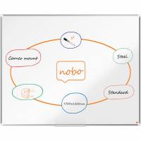 Nobo Premium Plus st&aring;l whiteboard 150x120cm hvid