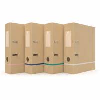 Touareg brevordner A4 80mm assorteret