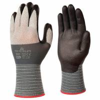 Showa 381 montagehandsker STR. M gr&aring;/sort