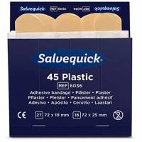 Salvequick plastikplaster refill 6x45stk