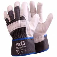 BlueStar l&aelig;derhandske STR. 10 gr&aring;/hvid