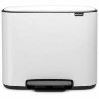 Brabantia BO pedalspand 11+23L White