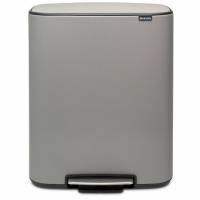 Brabantia BO pedalspand 60L Concrete Grey