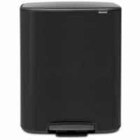 Brabantia BO pedalspand 2x30L Matt Black