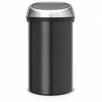 Brabantia Touch Bin vippel&aring;gsspand 60L Matt Black/Matt Steel