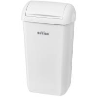 Satino affaldsbeholder med l&aring;g 23L hvid