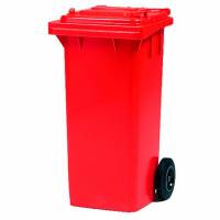Skraldespand 120L 480x540x930mm r&oslash;d