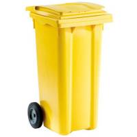 Skraldespand 240L 580x670x1070mm gul