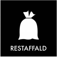 Restaffald piktogram 12x12cm