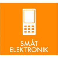 Elektronik piktogram til kildesortering 12x12cm