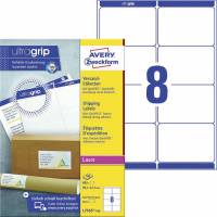 Avery Ultragrip etiketter 67,7x99,1mm hvid 800stk