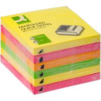 Q-connect Quicknotes med z-notes 6 stk i neon